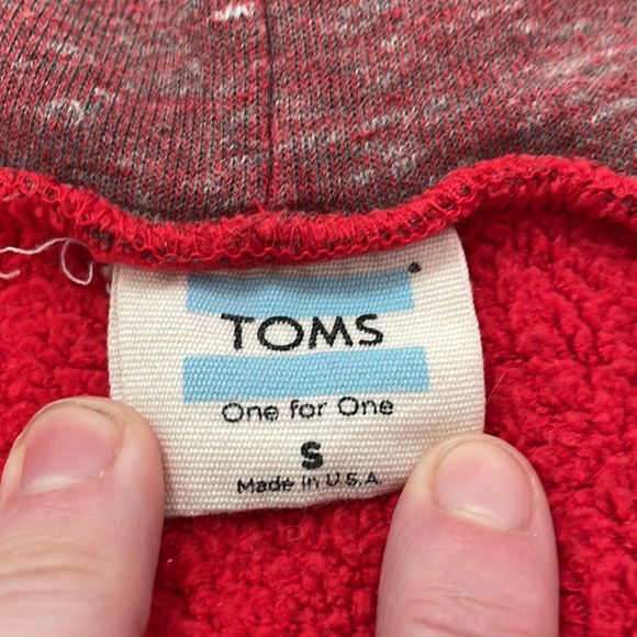 Toms zip hoodie. Sz S - Picture 3 of 3